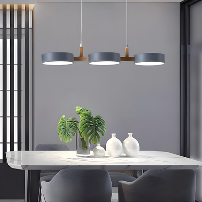 Contemporary Silver Overhead Lamp