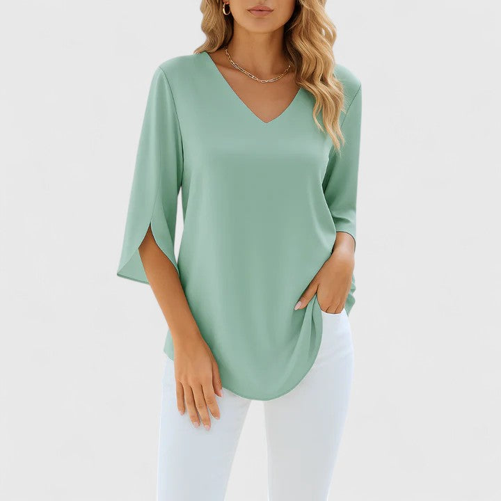 Elegant Women's V-Neck Top