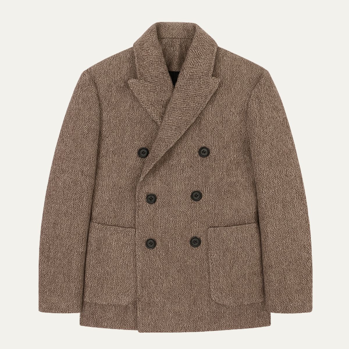 Classic Mens Wool Tweed Winter Blazer Coat - Vossary