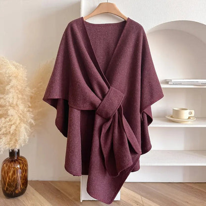 Soft Oversized Women's Wrap Poncho