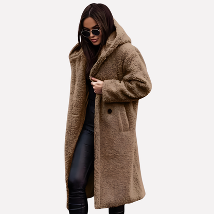 Ladies Warm Parka with Zip Front Closure
