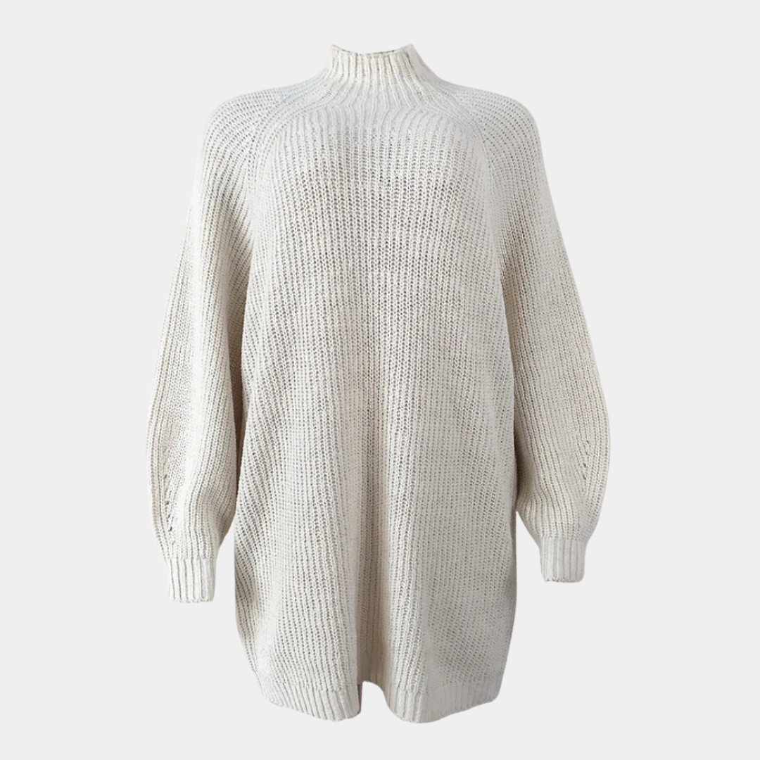 Soft Large Women's Knitted Crew Sweater