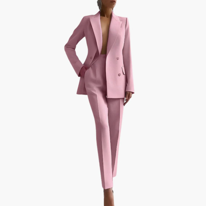 Ladies Business Jacket and Pant Suit Set