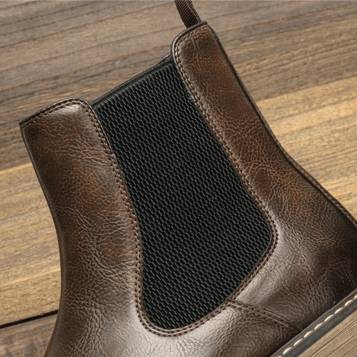 Timeless Men's Leather Ankle Boots