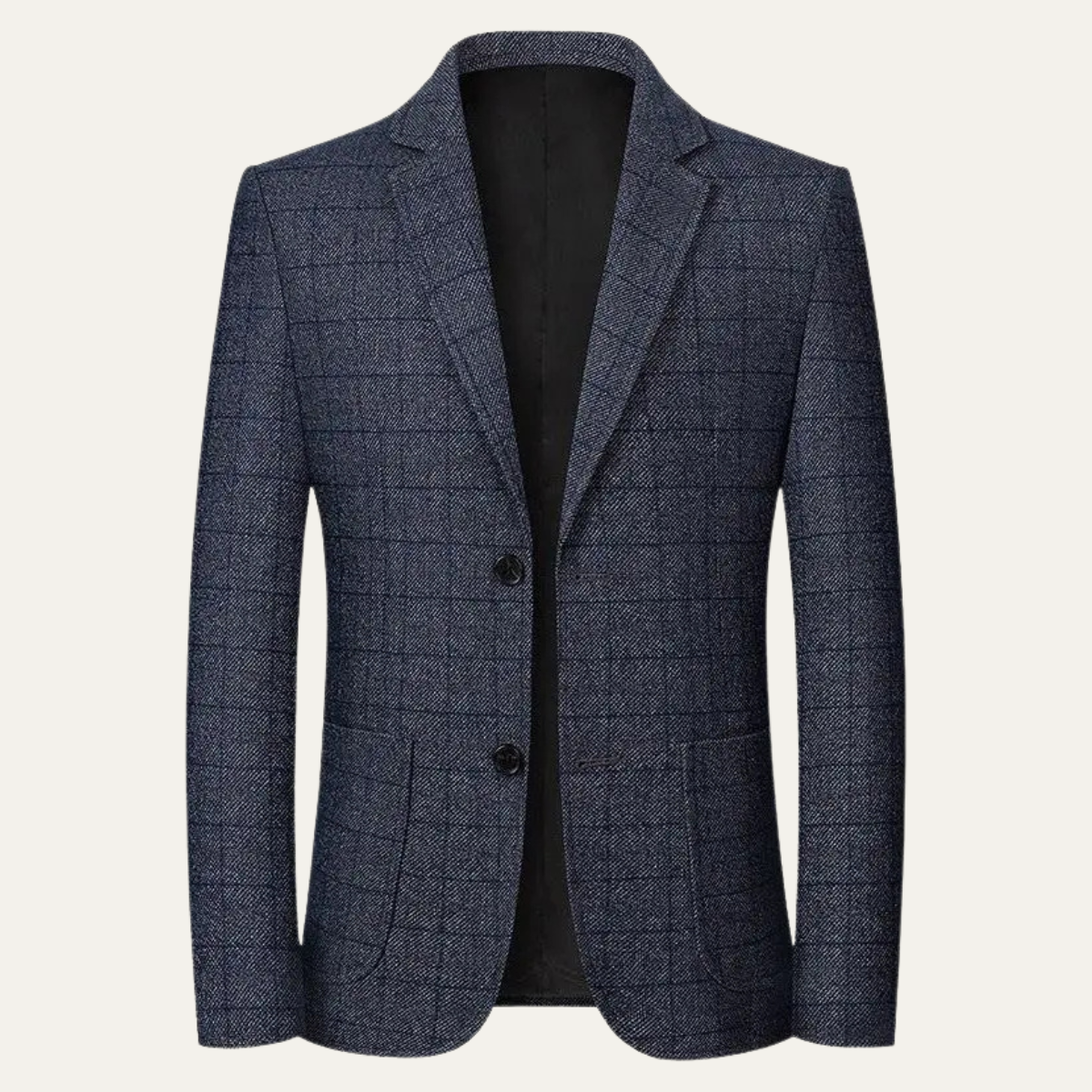 Traditional Plaid Mens Blazer Jacket