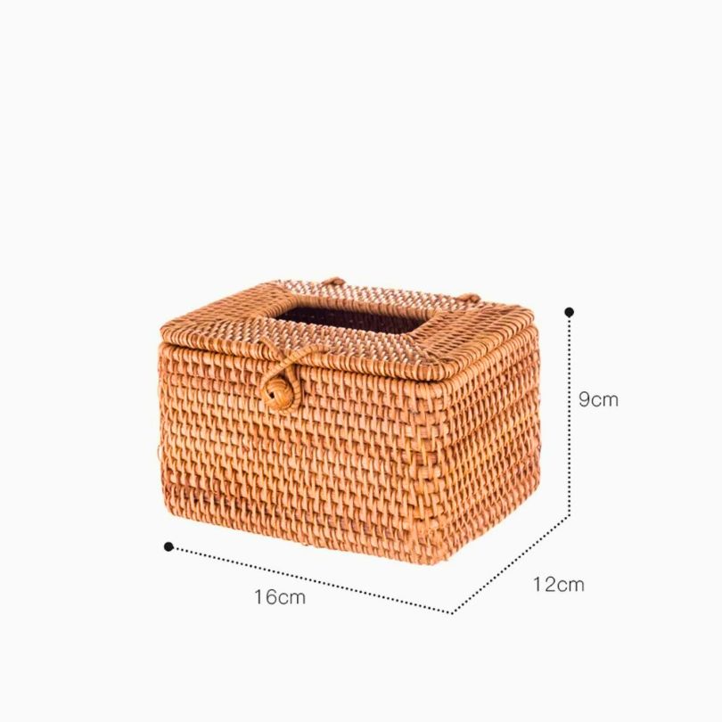 Natural Woven Paper Holder Box