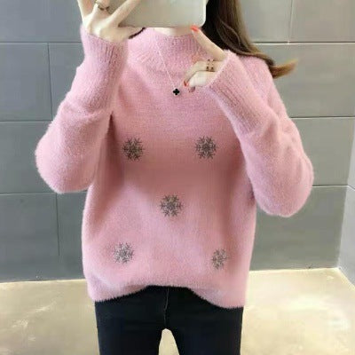 Cozy Ladies Fleece Pullover Sweater - Luxicro