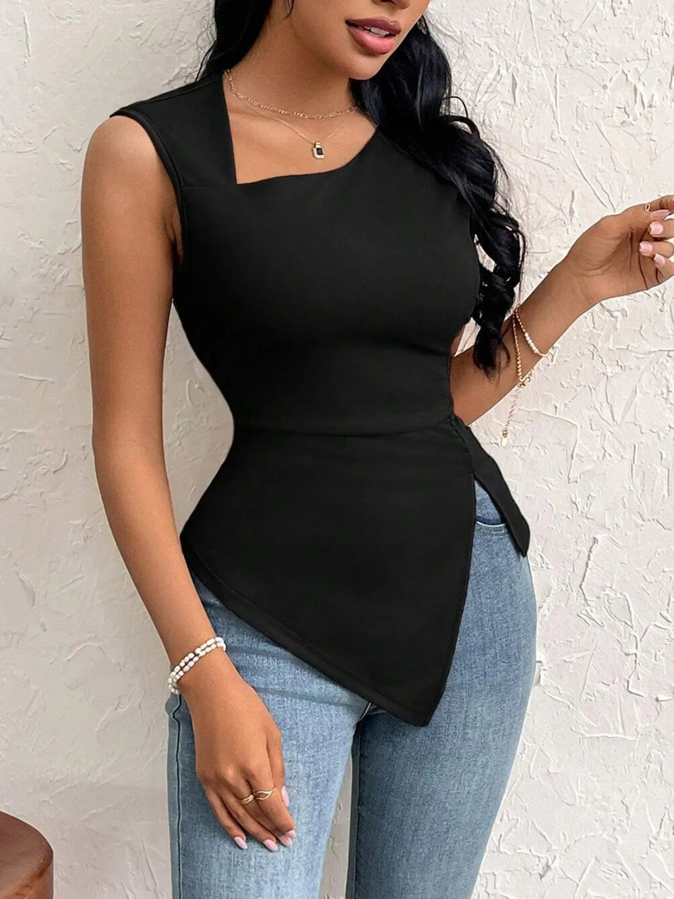 Trendy Off Shoulder Tank Top
