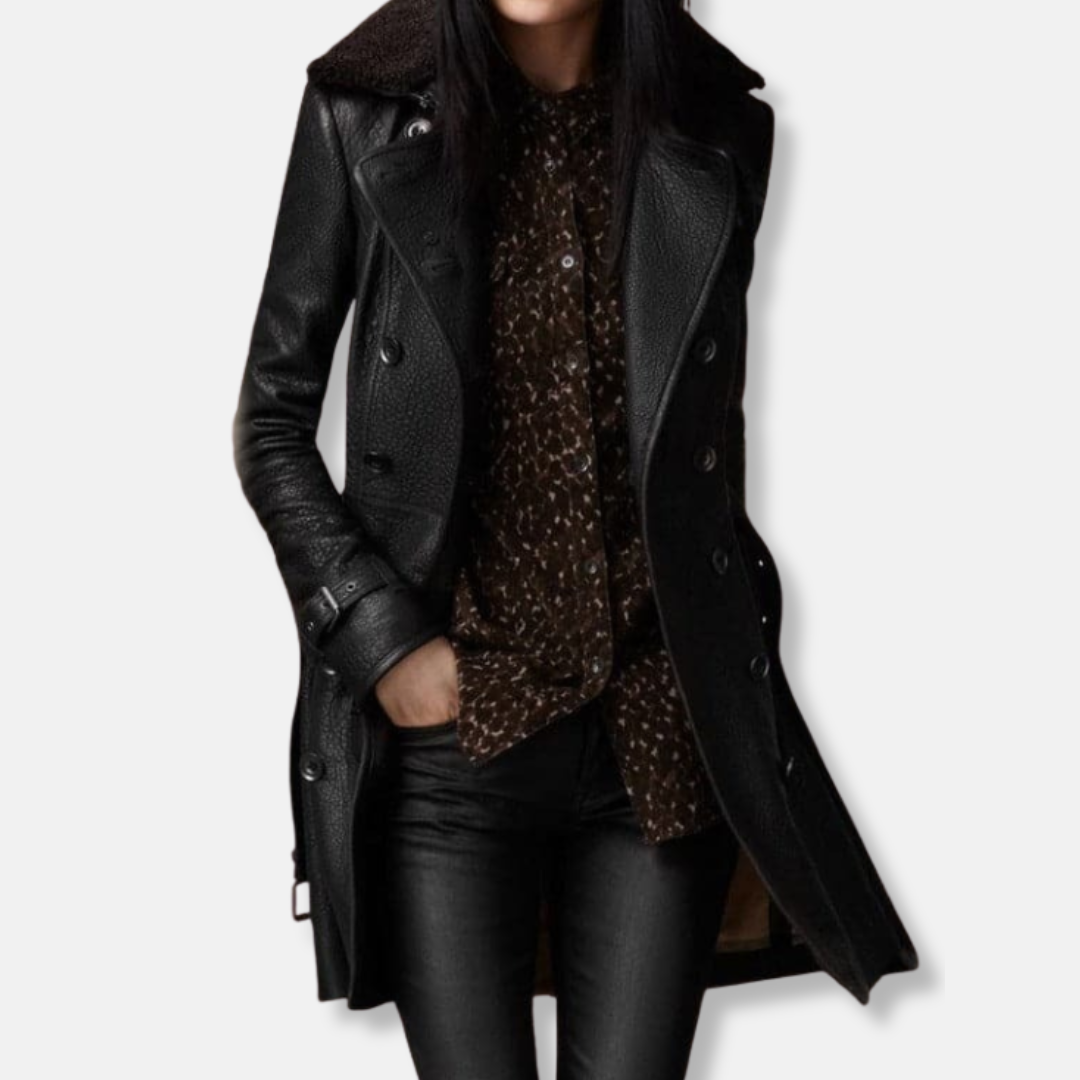 Classic Brown Double Breasted Trench Coat - EasyApparels