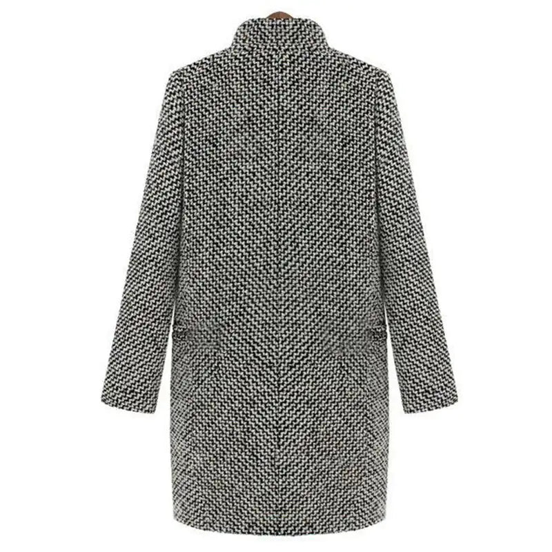 Warm Women's Winter Wool Overcoat