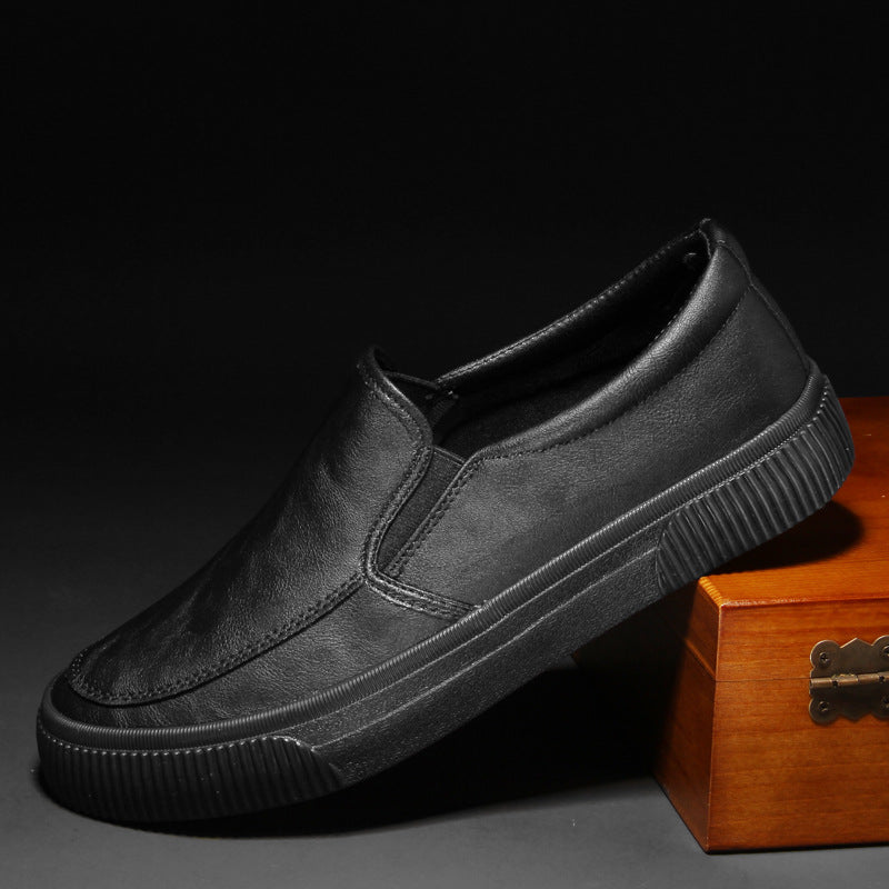 Classic Black Slip On Loafers