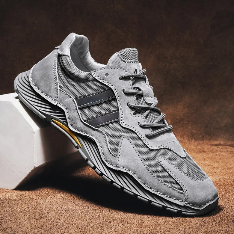 Breathable Leather Running Shoes - EasyApparels