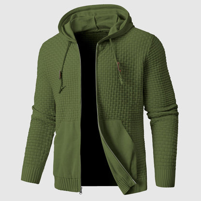 Classic Zip Up Hooded Sweatshirt with Pockets