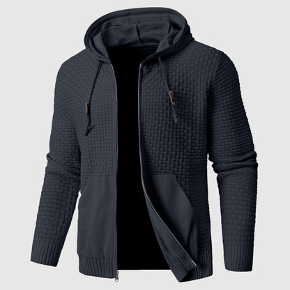 Classic Zip Up Hooded Sweatshirt with Pockets