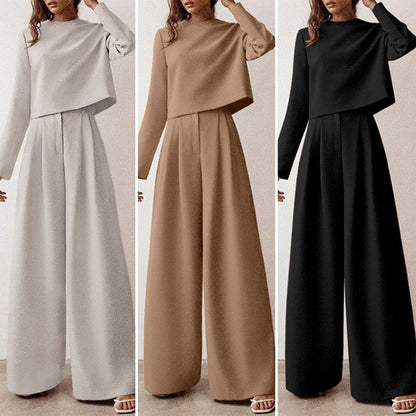 Chic 2 Piece Wide Leg Pants Set