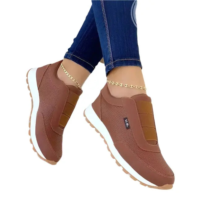 Relaxed Fit Sneakers with Arch Support and Grip Soles - Luxicro