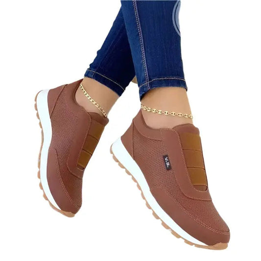 Relaxed Fit Sneakers with Arch Support and Grip Soles - Luxicro