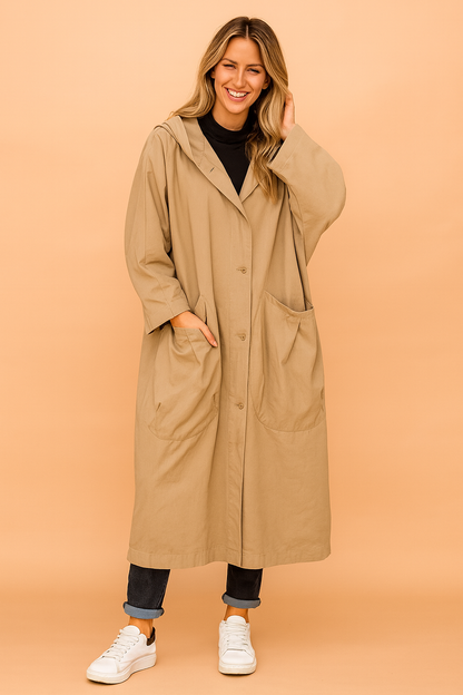 Women's Large Hooded Winter Coat