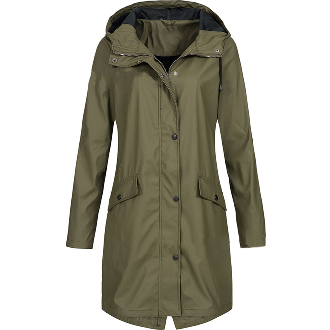 Waterproof Women's Raincoat - Breathable Windbreaker Jacket