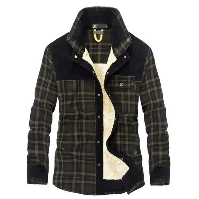 Warm Plaid Fleece Jacket