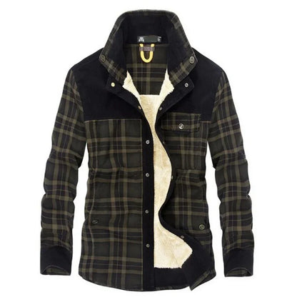 Warm Plaid Fleece Jacket