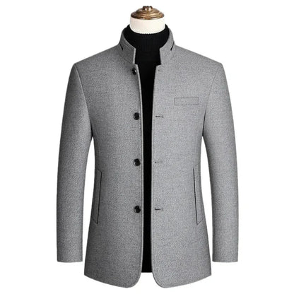 Classic Fit Long Tailored Coat - EasyApparels