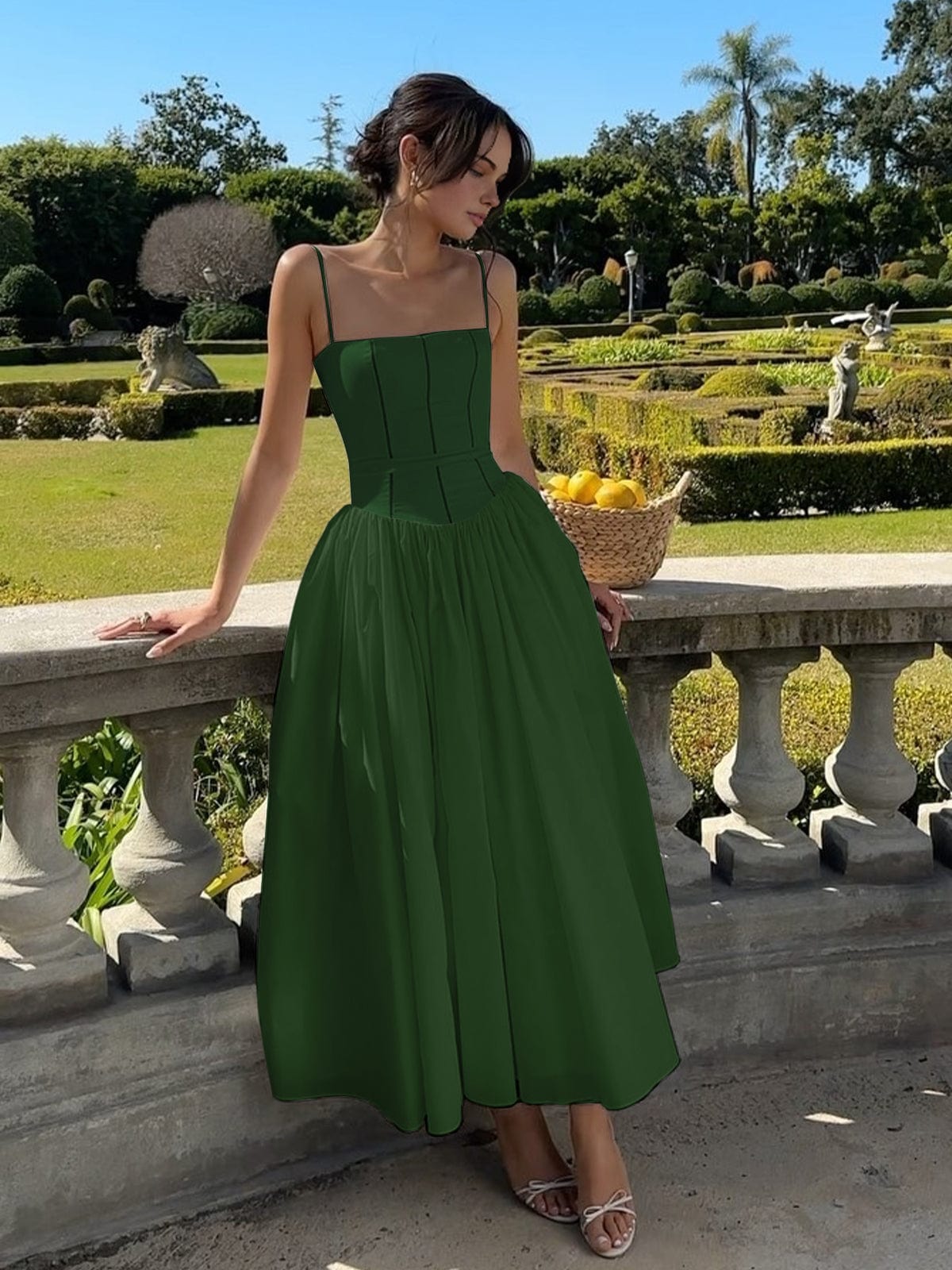 Chic A-Line Dress for Women - Slim Fit