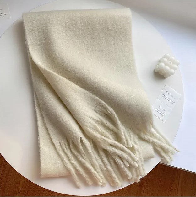 Soft Ladies Scarf - Warm Fuzzy Wool Wrap