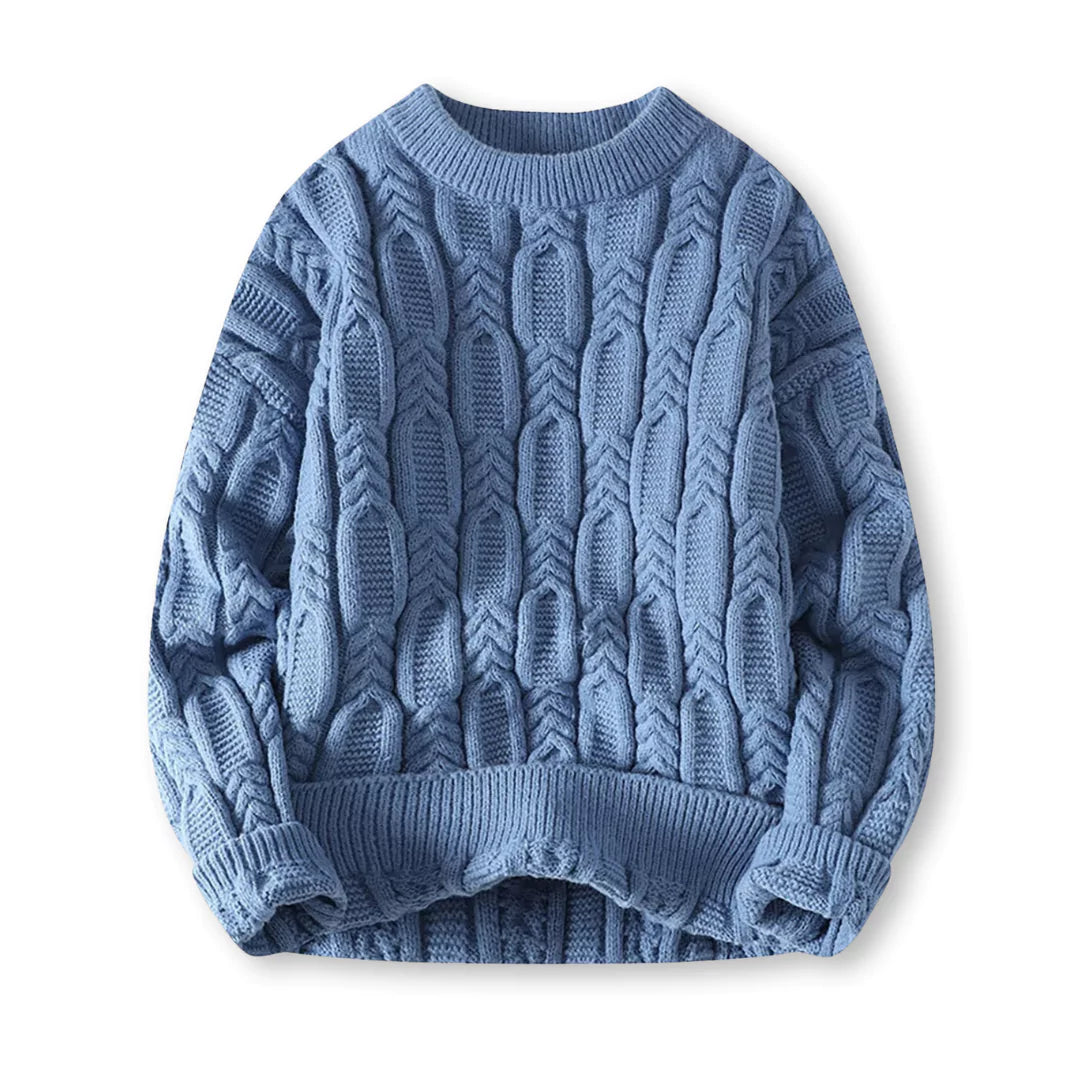 Cozy Men's Cable Knit Winter Sweater