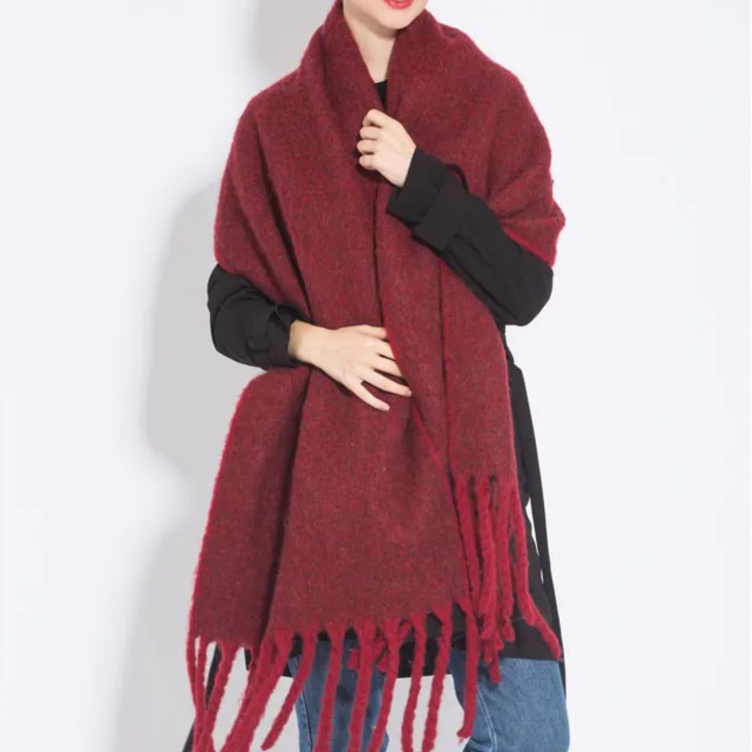 Soft Ladies Scarf - Warm Fuzzy Wool Wrap