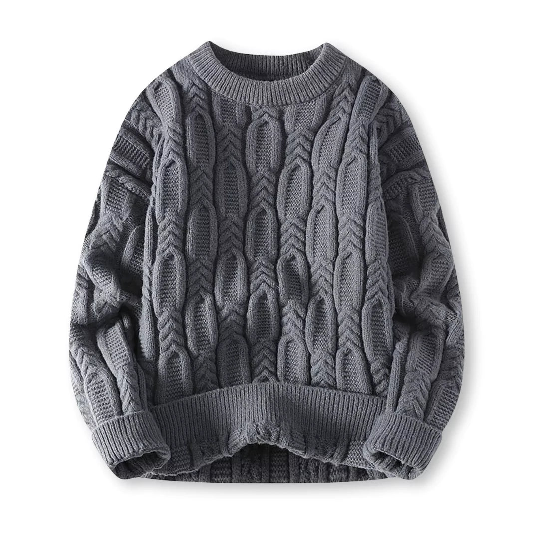 Cozy Men's Cable Knit Winter Sweater
