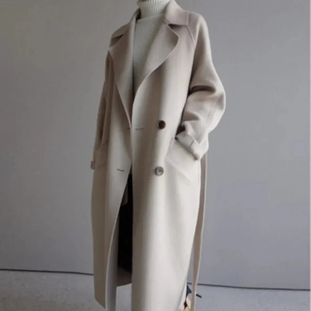 Warm Belted Women's Winter Coat - EasyApparels