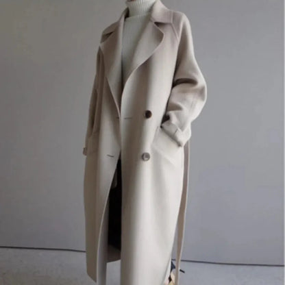 Warm Belted Women's Winter Coat - EasyApparels