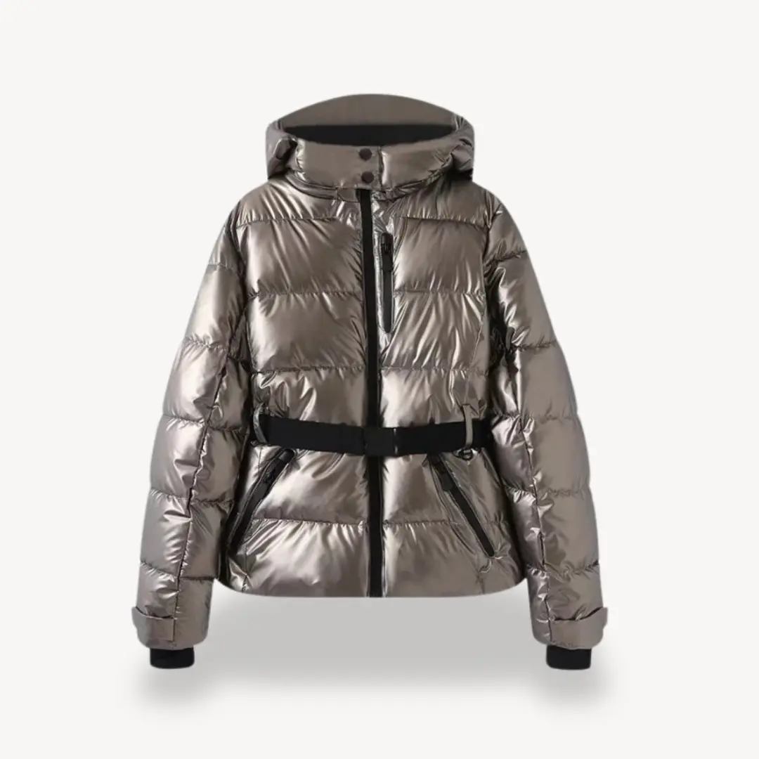 Warm Fitted Puffer Coat for Women