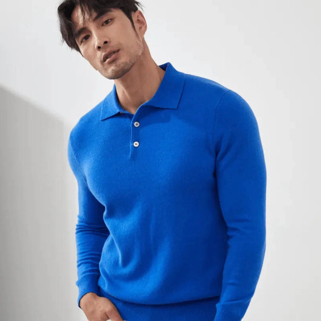 Luxury Soft Polo Sweater