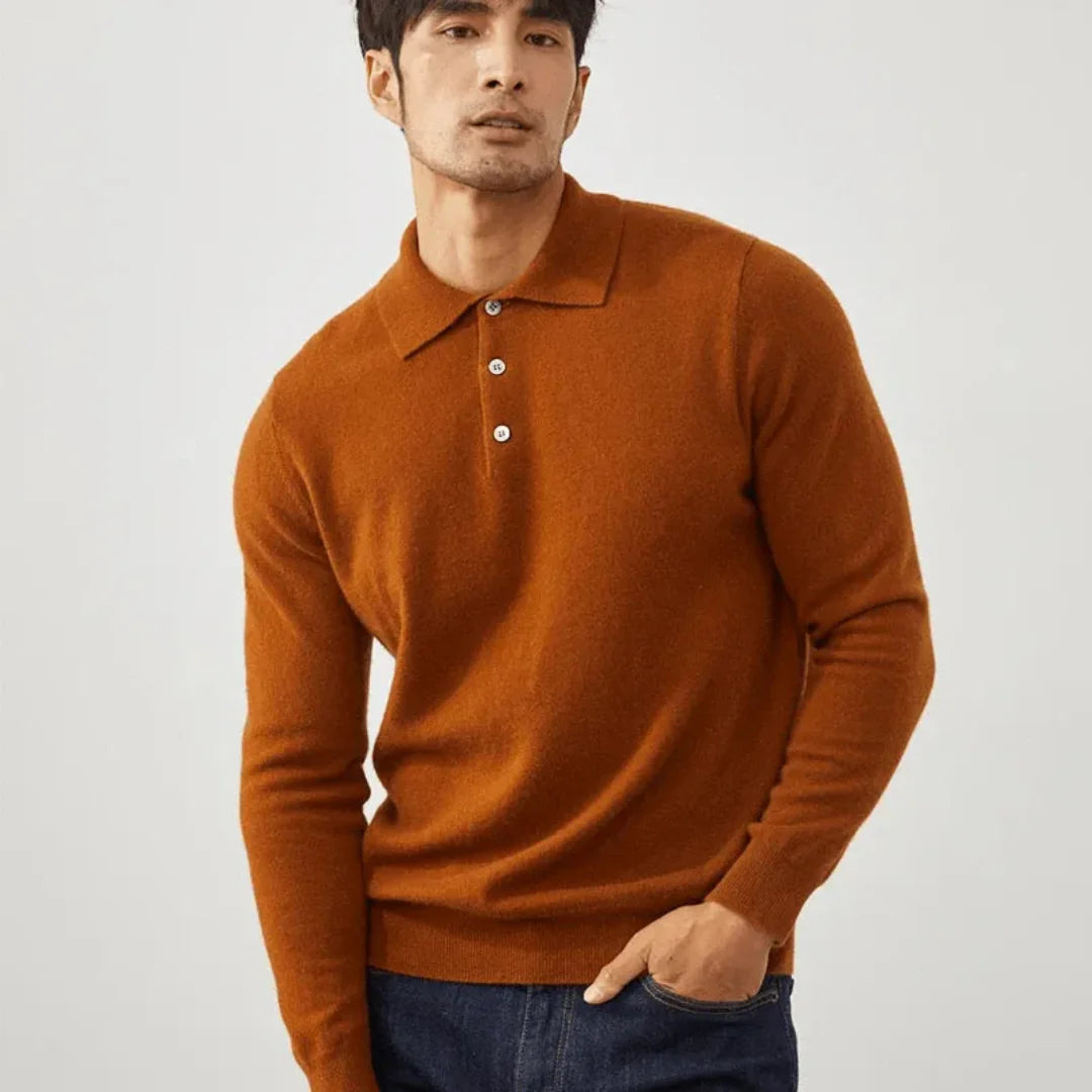 Luxury Soft Polo Sweater