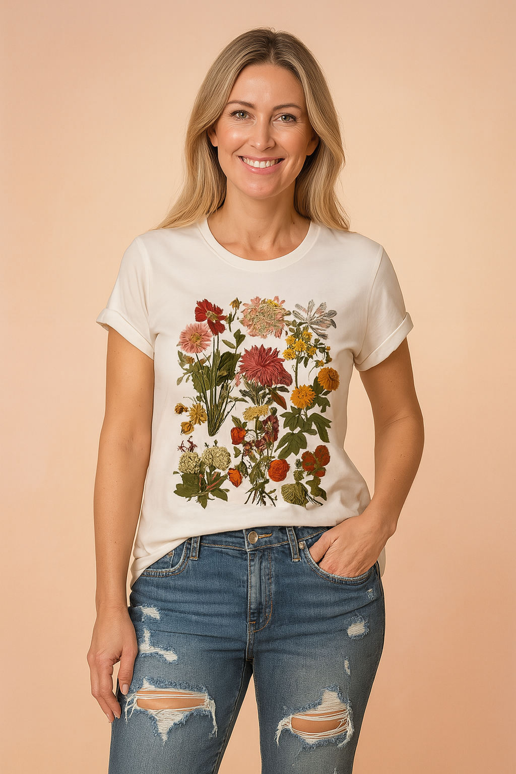 Fresh Green Leaf Tee Shirt