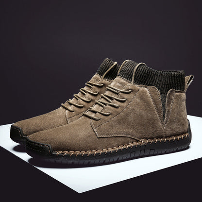 Classic Lace-Up Low Ankle Boots