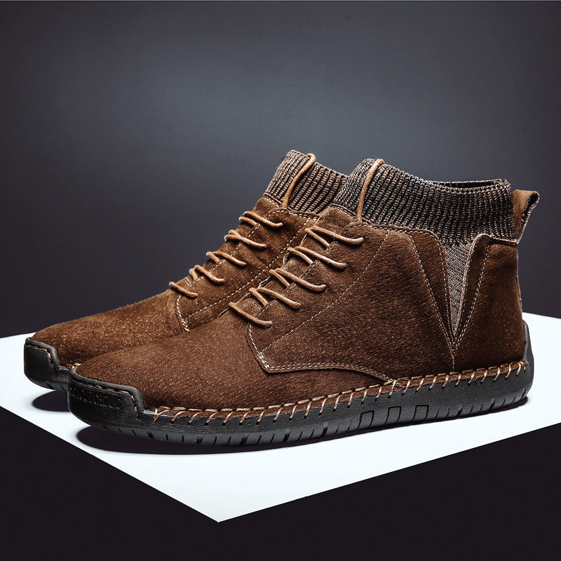 Classic Lace-Up Low Ankle Boots - EasyApparels
