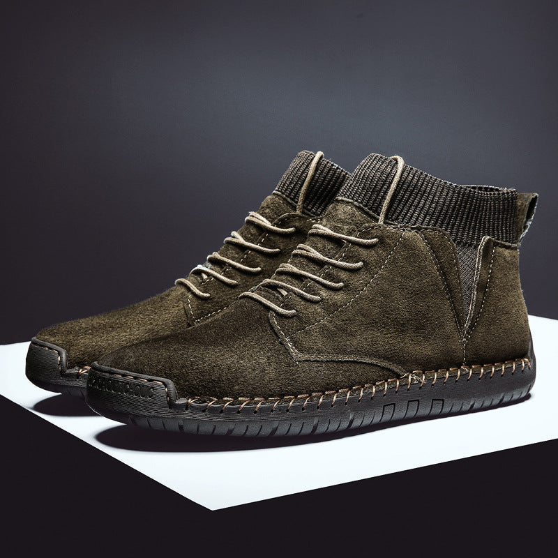 Classic Lace-Up Low Ankle Boots