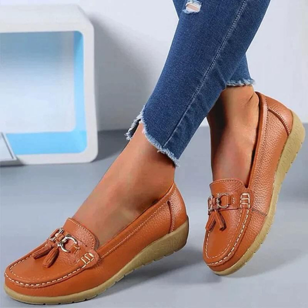 Classic Comfortable Heel Loafers