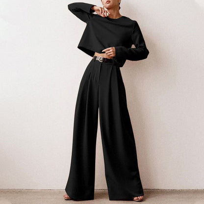 Chic 2 Piece Wide Leg Pants Set