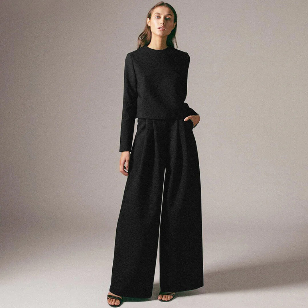 Chic 2 Piece Wide Leg Pants Set