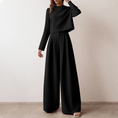 Chic 2 Piece Wide Leg Pants Set