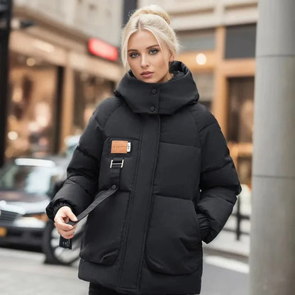 Warm Padded Parka Jacket for Women