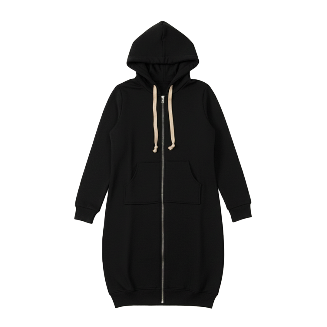 Casual Oversized Zip Up Hoodie - EasyApparels