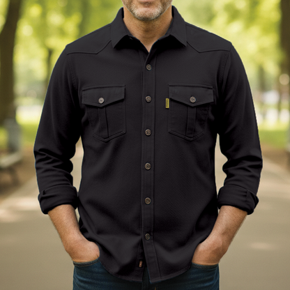 Relaxed Fit Cotton Mens Shirt