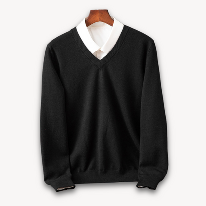 Classic Fit Men's Soft V-Neck Sweater