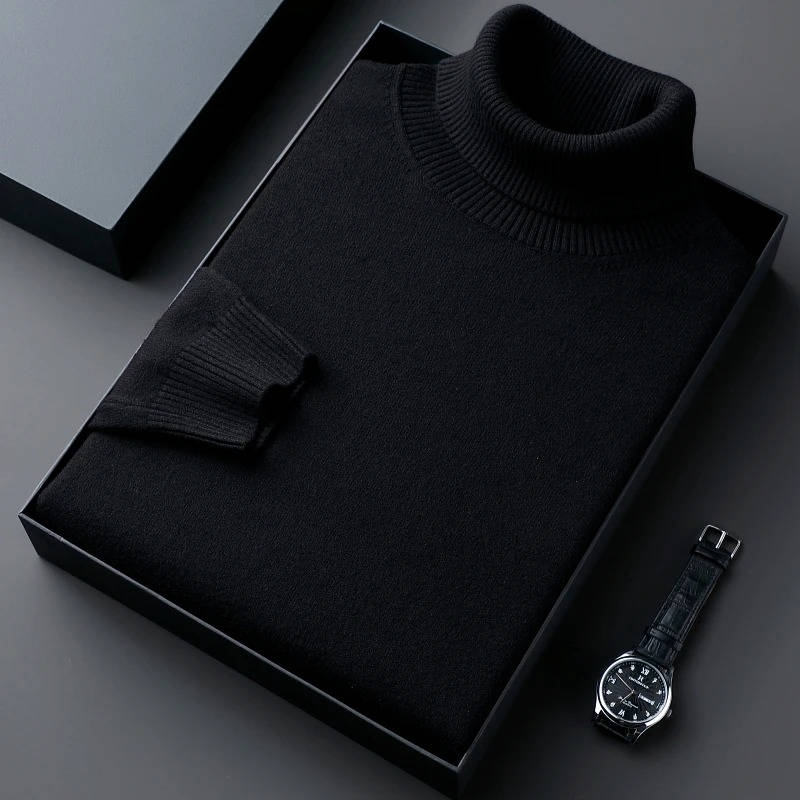 Classic Men's Crew Neck Wool Sweater