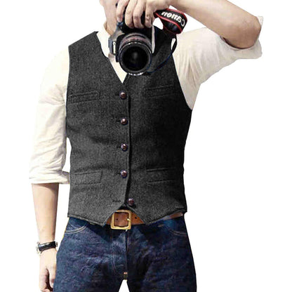Classic Blue Jeans Waistcoat